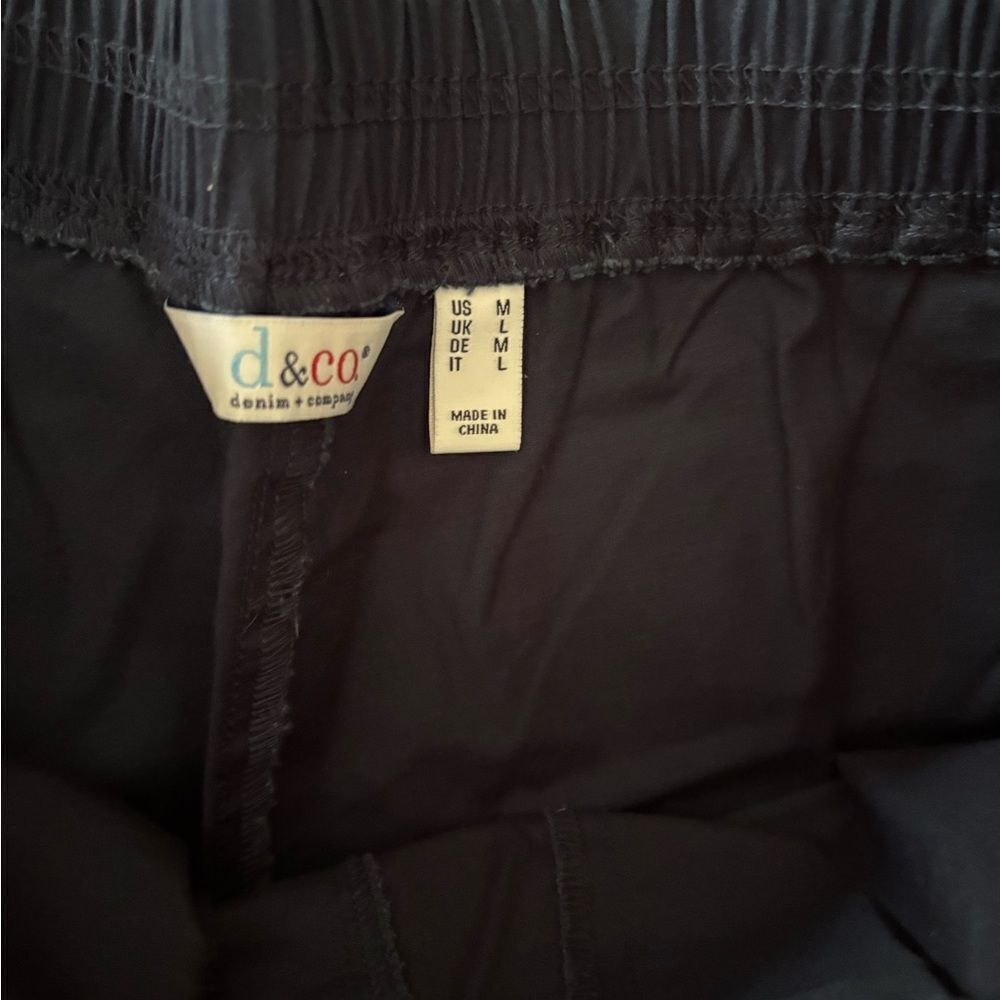 Navy Denim & Co.Twill skimmer Pants Sz Med - Picture 3 of 5